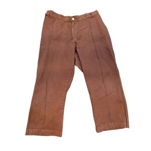 Big Bud Press Western Pants‎ In A Burnt Terracotta 100% Cotton  Petite Size 1XL